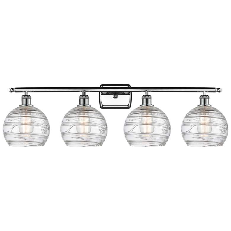 Image 1 Ballston Athens 36" 4-Light Polished Chrome Bath Light w/ Deco Swirl S