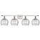 Ballston Athens 36" 4-Light White & Chrome Bath Light w/ Deco Swir