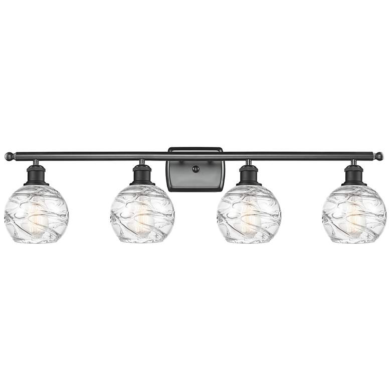 Image 1 Ballston Athens 36" Wide Matte Black 4-Light Bath Light