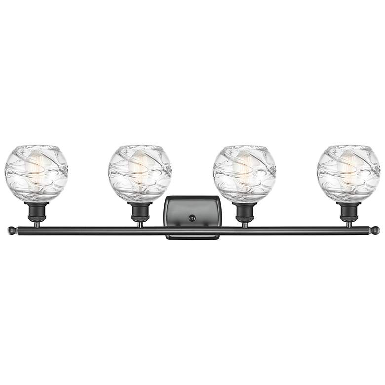Image 3 Ballston Athens 36" Wide Matte Black 4-Light Bath Light more views