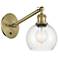Ballston Athens 6" Incandescent Sconce - Brass Finish - Clear Shade