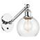 Ballston Athens 6" Incandescent Sconce - Chrome Finish - Clear Shade