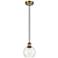 Ballston Athens 6" LED Mini Pendant - Brushed Brass - Clear Shade