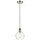 Ballston Athens 6" LED Mini Pendant - Brushed Satin Nickel - Clear Sha
