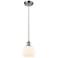 Ballston Athens 6" LED Mini Pendant - Polished Chrome - Matte White Sh