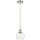 Ballston Athens 6" LED Mini Pendant - Polished Nickel - Clear Shade