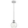 Ballston Athens 6" LED Mini Pendant - White and Polished Chrome - Seed