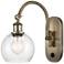 Ballston Athens 6" LED Sconce- Brass Finish - Seedy Shade
