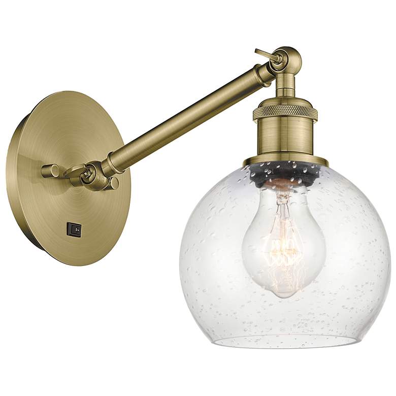 Image 1 Ballston Athens 6" LED Sconce - Brass Finish - Seedy Shade