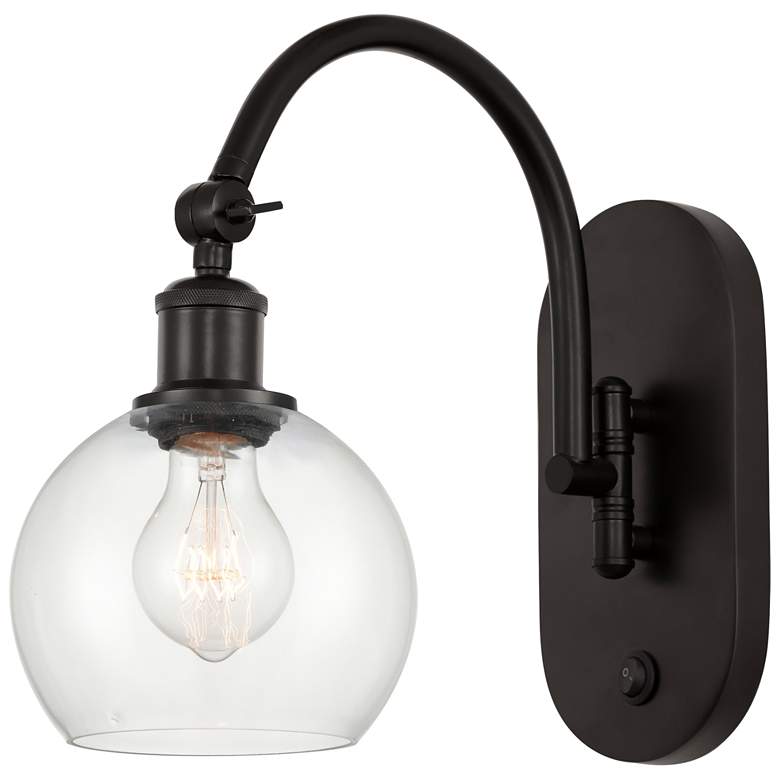 Image 1 Ballston Athens 6" LED Sconce- Bronze Finish - Clear Shade