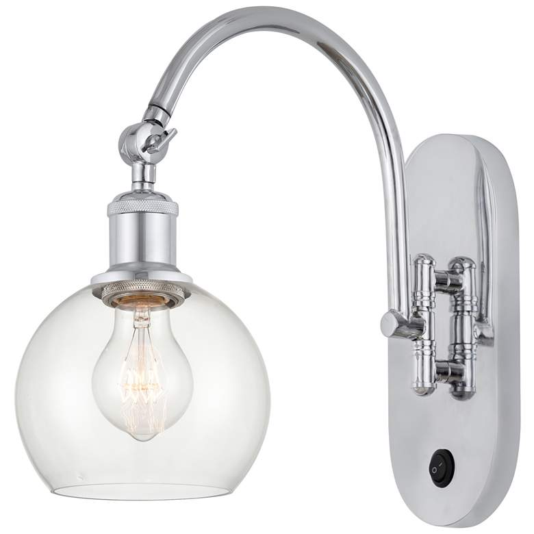 Image 1 Ballston Athens 6" LED Sconce- Chrome Finish - Clear Shade
