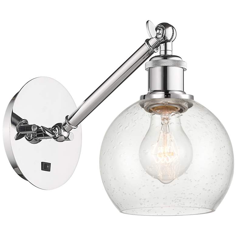 Image 1 Ballston Athens 6" LED Sconce - Chrome Finish - Seedy Shade