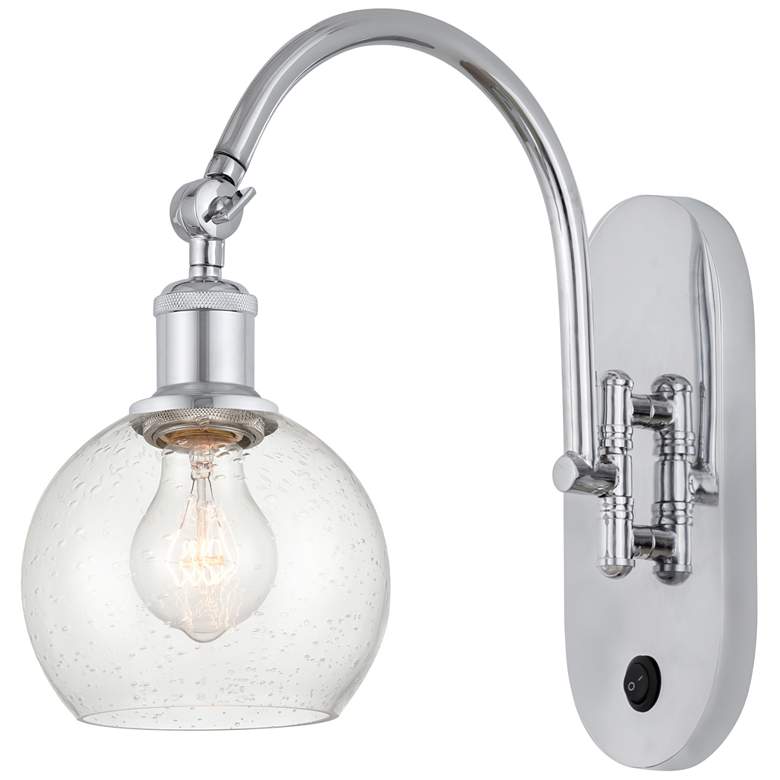 Image 1 Ballston Athens 6" LED Sconce- Chrome Finish - Seedy Shade
