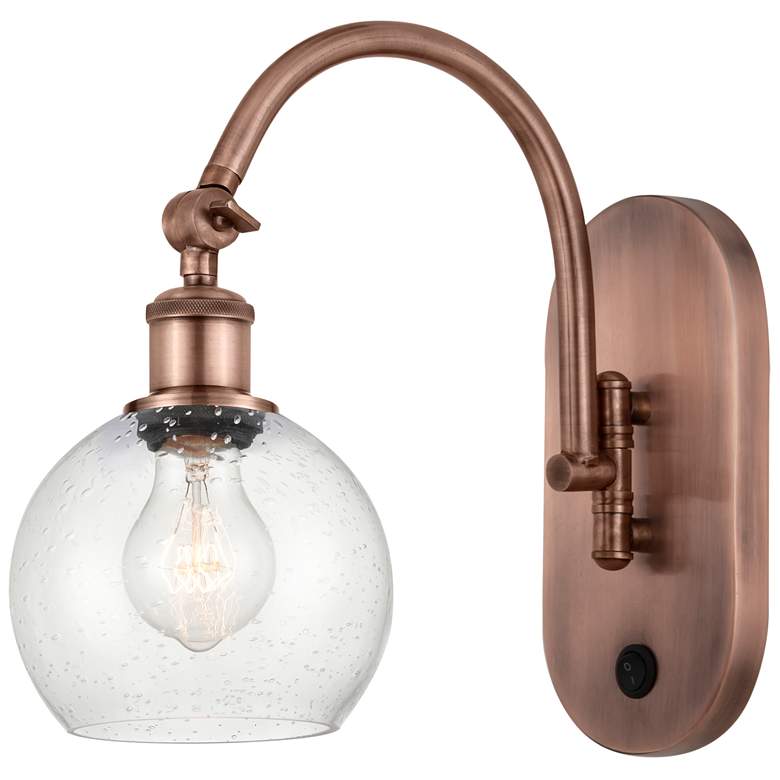 Image 1 Ballston Athens 6" LED Sconce- Copper Finish - Seedy Shade