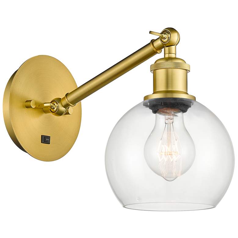 Image 1 Ballston Athens 6" LED Sconce - Gold Finish - Clear Shade