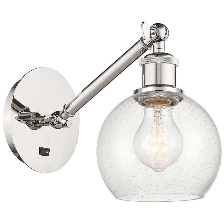 Image 1 Ballston Athens 6" LED Sconce - Nickel Finish - Seedy Shade