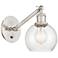 Ballston Athens 6" LED Sconce - Nickel Finish - Seedy Shade