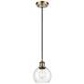 Ballston Athens 6" Mini Pendant - Antique Brass - Clear Shade