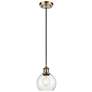 Ballston Athens 6" Mini Pendant - Antique Brass - Seedy Shade