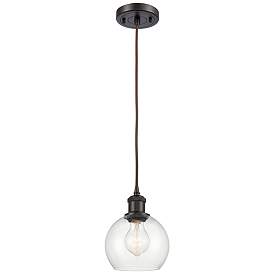 Image1 of Ballston Athens 6" Mini Pendant - Oil Rubbed Bronze - Clear Shade