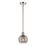 Ballston Athens 6"W Polished Nickel Stem Mini Pendant w/ Smoke Swirl S