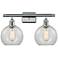 Ballston Athens 8" 2 Light 18" Bath Light - Polished Chrome - Cle