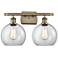 Ballston Athens 8" 2 Light 18" LED Bath Light - Antique Brass - C