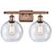 Ballston Athens 8" 2 Light 18" LED Bath Light - Copper - Seedy Sh