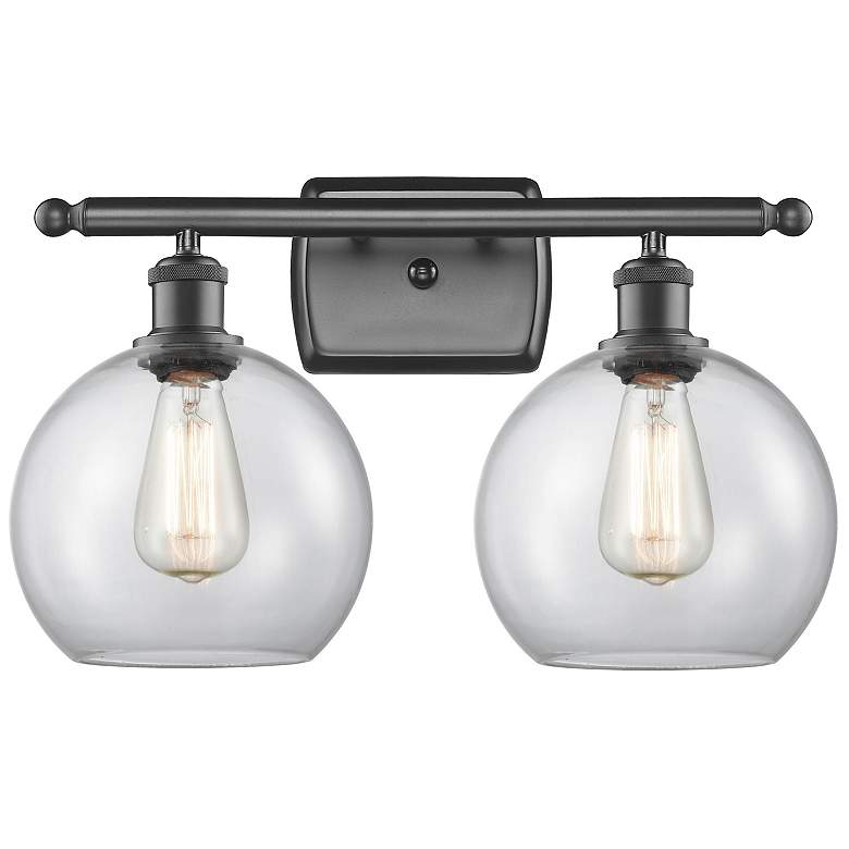 Image 1 Ballston Athens 8" 2 Light 18" LED Bath Light - Oil Rubbed Bronze