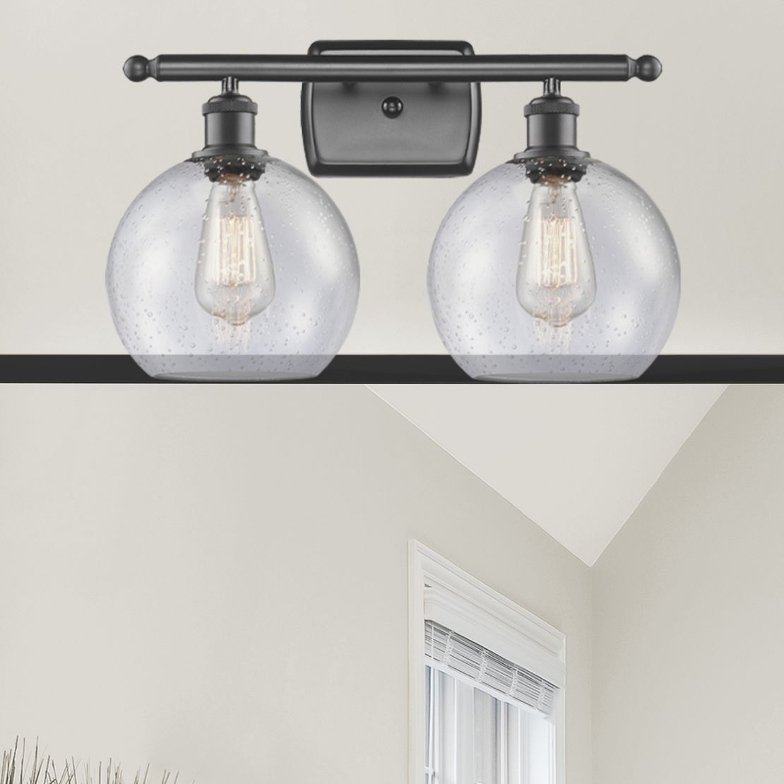 Ballston Athens 8" 2 Light 18" LED Bath Light - Oil Rubbed Bronze