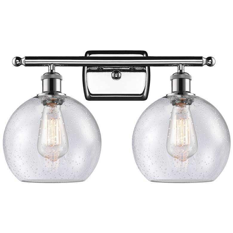 Image 1 Ballston Athens 8" 2 Light 18" LED Bath Light - Polished Chrome -