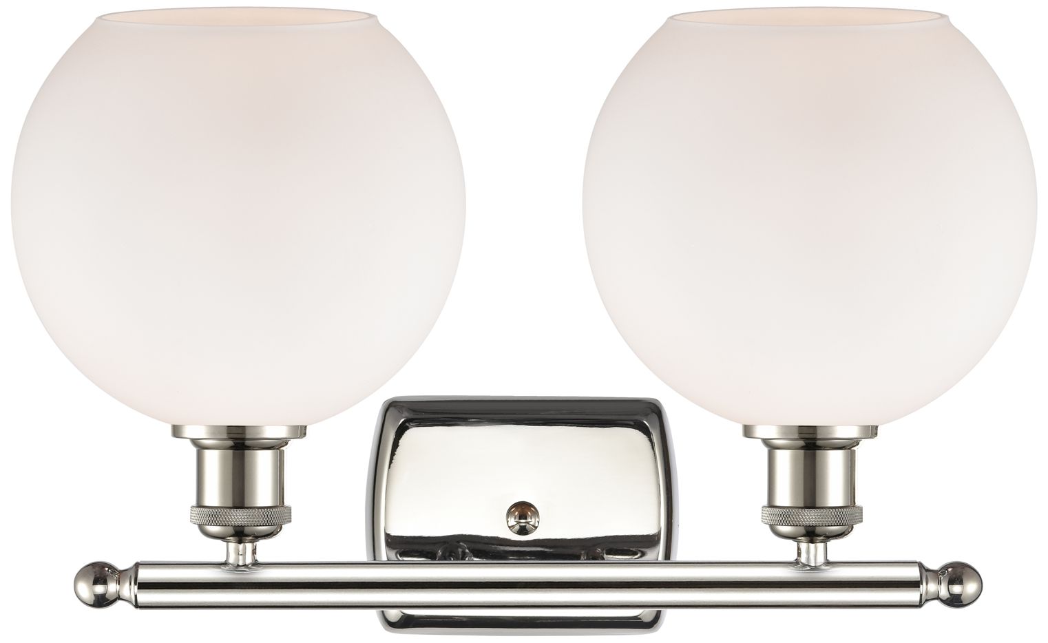 Image 2 Ballston Athens 8" 2 Light 18" LED Bath Light - Polished Nickel - more views