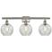 Ballston Athens 8" 3 Light 26" Bath Light - Brushed Satin Nickel