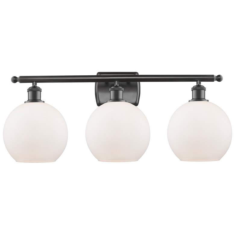 Image 1 Ballston Athens 8" 3 Light 26" Bath Light - Oil Rubbed Bronze - W