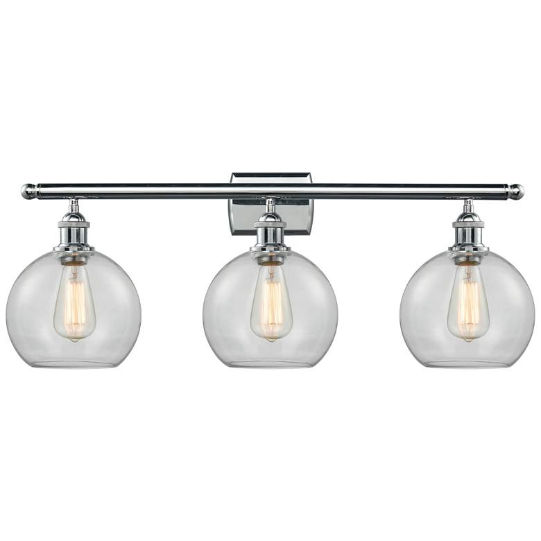 Image 1 Ballston Athens 8" 3 Light 26" Bath Light - Polished Chrome - Cle