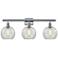 Ballston Athens 8" 3 Light 26" Bath Light - Polished Chrome - Cle