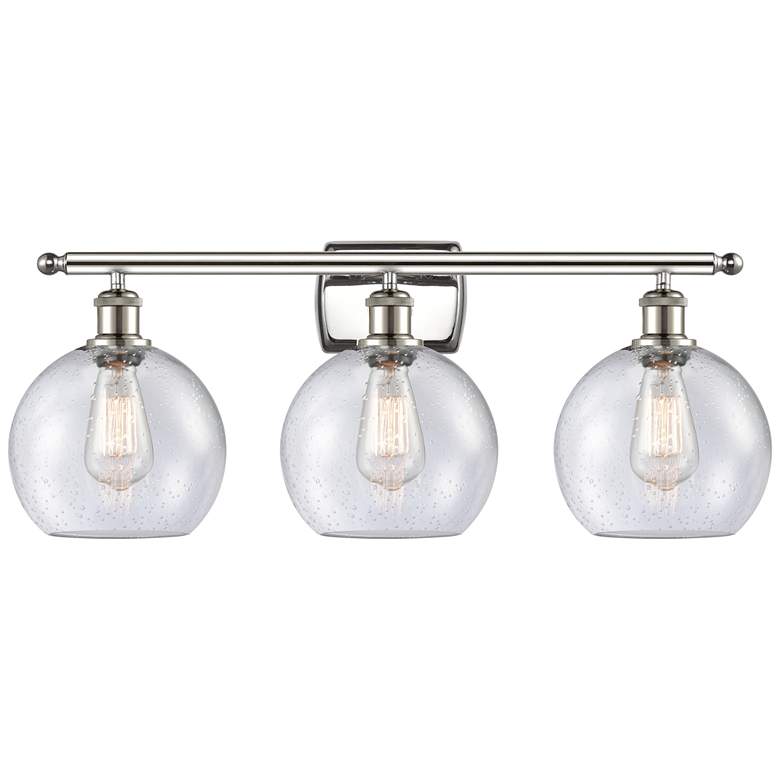 Image 1 Ballston Athens 8" 3 Light 26" Bath Light - Polished Nickel - See