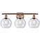 Ballston Athens 8" 3 Light 26" LED Bath Light - Copper - Seedy Sh