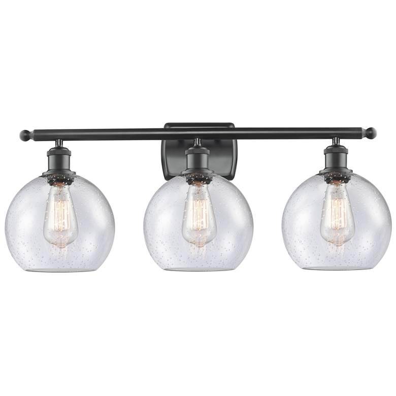 Image 1 Ballston Athens 8" 3 Light 26" LED Bath Light - Matte Black - See