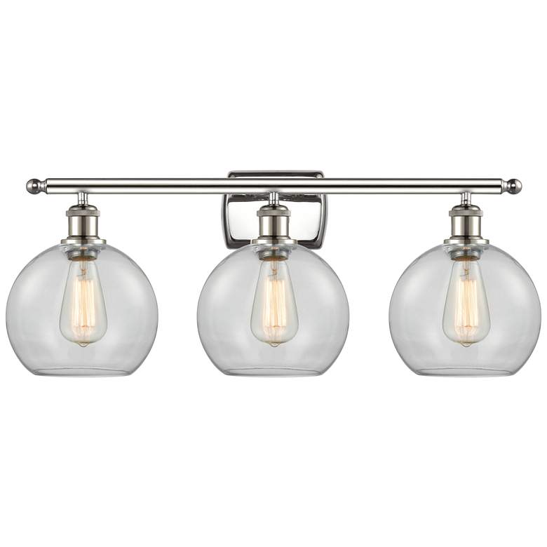 Image 1 Ballston Athens 8" 3 Light 26" LED Bath Light - Polished Nickel -