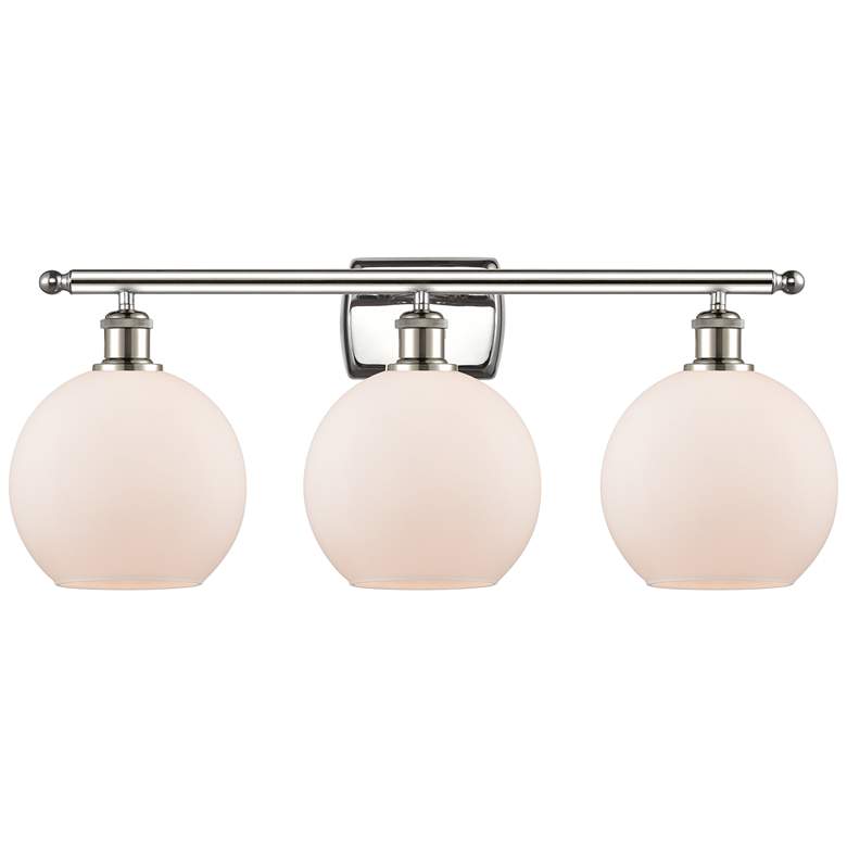Image 1 Ballston Athens 8" 3 Light 26" LED Bath Light - Polished Nickel -