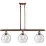 Ballston Athens 8" 3 Light 36" Island Light - Antique Copper  - S