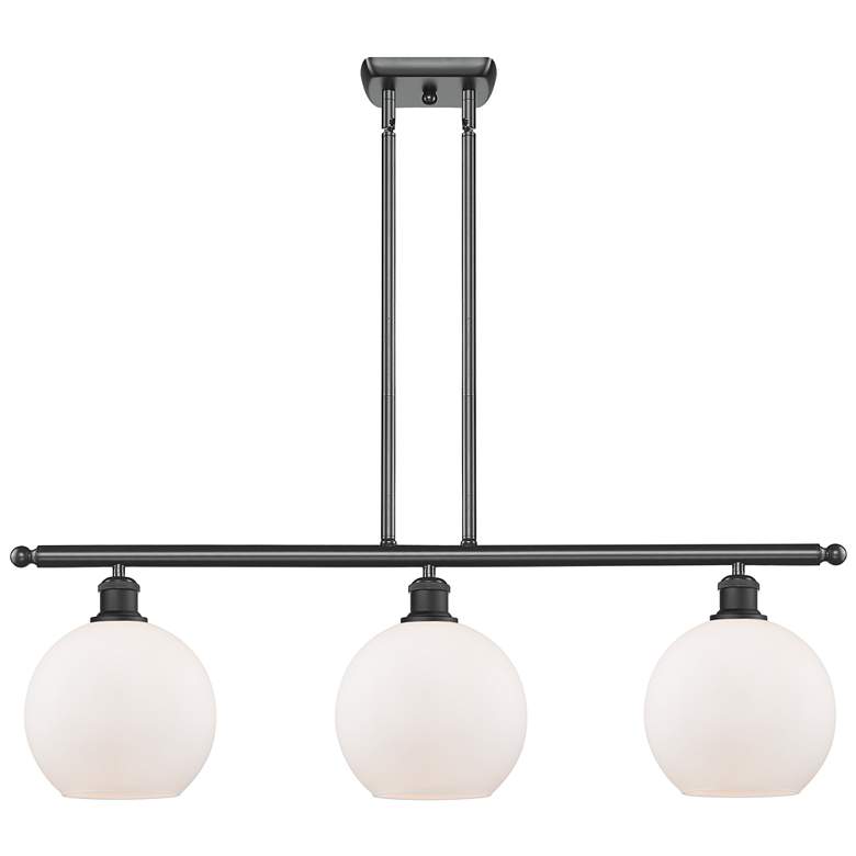 Image 1 Ballston Athens 8" 3 Light 36" Island Light - Matte Black - Matt