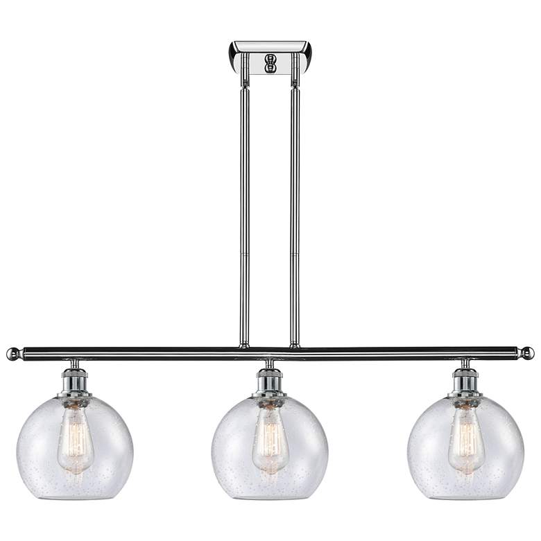 Image 1 Ballston Athens 8" 3 Light 36" Island Light - Polished Chrome -