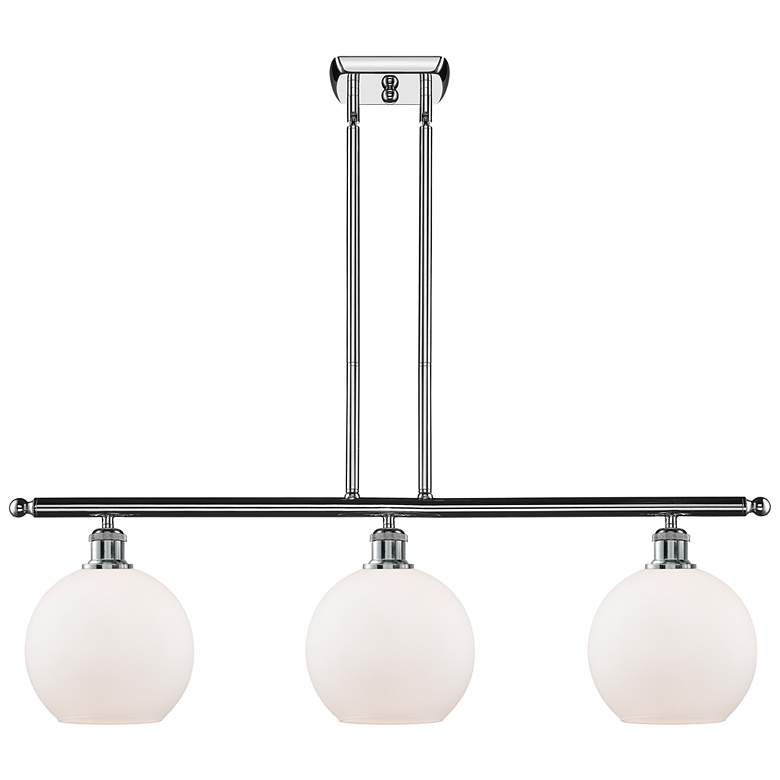 Image 1 Ballston Athens 8" 3 Light 36" Island Light - Polished Chrome -