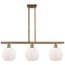 Ballston Athens 8" 3 Light 36" LED Island Light - Brushed Brass