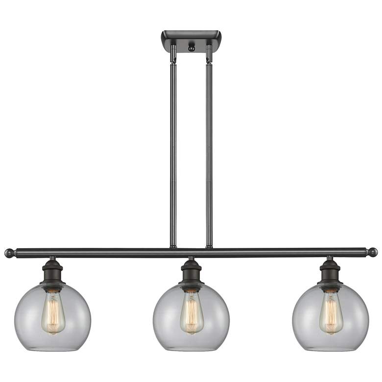 Image 1 Ballston Athens 8" 3 Light 36" LED Island Light - Oil Rubbed Bron