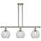 Ballston Athens 8" 3 Light 36" LED Island Light - Polished Nickel