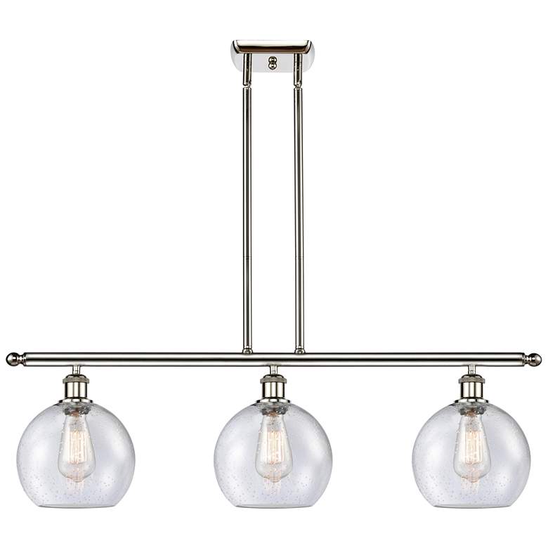 Image 1 Ballston Athens 8" 3 Light 36" LED Island Light - Polished Nickel