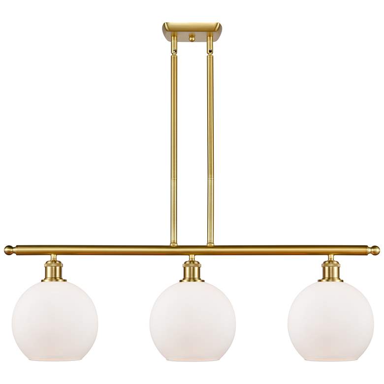 Image 1 Ballston Athens 8" 3 Light 36" LED Island Light - Satin Gold - M